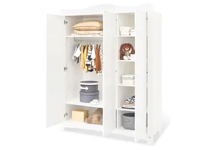 Kinderkleiderschrank Kleiderschrank 'Florentina' groß by Pinolino in White – product photo 2 of 3