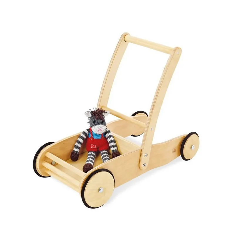 Lauflernhilfe Uli Lauflernwagen mit Bremssystem & Gummirädern, (1-tlg) by Pinolino in Beige – product photo