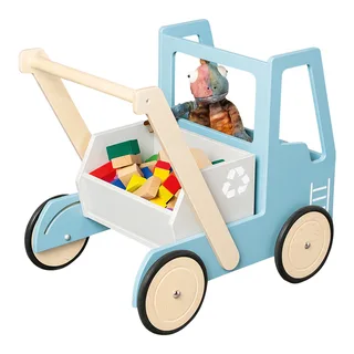Lauflernwagen Kipplaster Fred van Pinolino in Lichtblauw, 54 × 38 × 48 mm – productfoto 1 van 3
