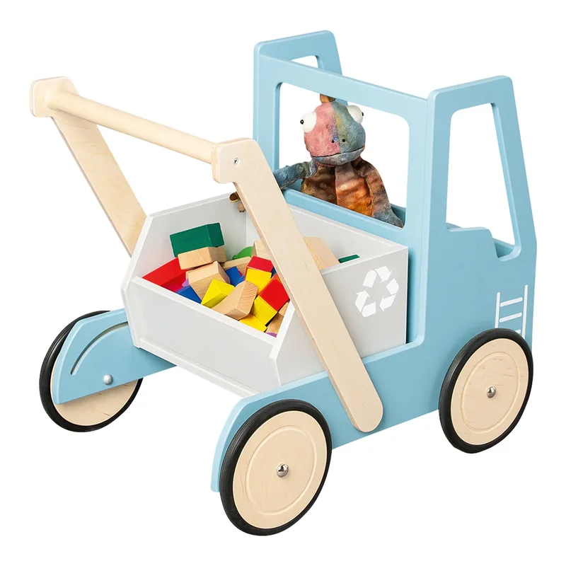 Lauflernwagen Kipplaster Fred van Pinolino in Lichtblauw, 54 × 38 × 48 mm – productfoto 1 van 3
