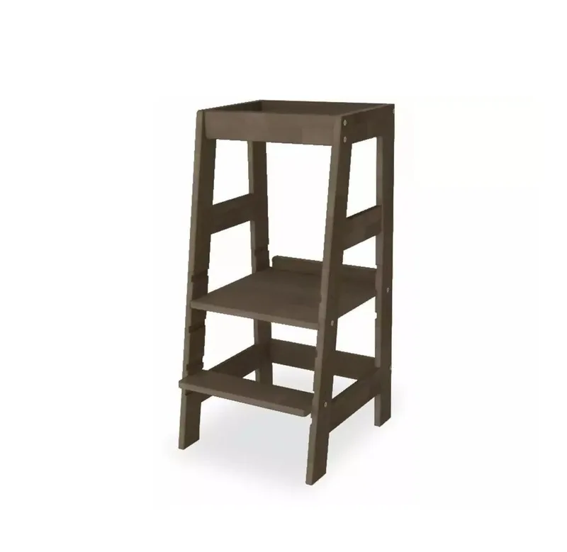Stehhilfe Fino Holz-Lernturm für Kinder - höhenverstellbarer Küchenhelfer (1 St) van Pinolino in Bruin – productfoto