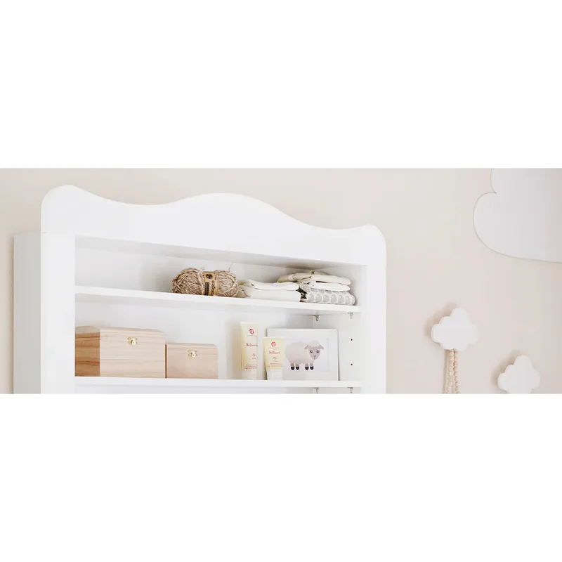 Wickelkommode Florentina breit mit Regal by Pinolino in White, 1030 × 1800 mm – product photo