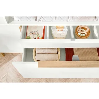 Wickelkommode Juna mit Windeleimerauszug by Pinolino in White – product photo 2 of 2