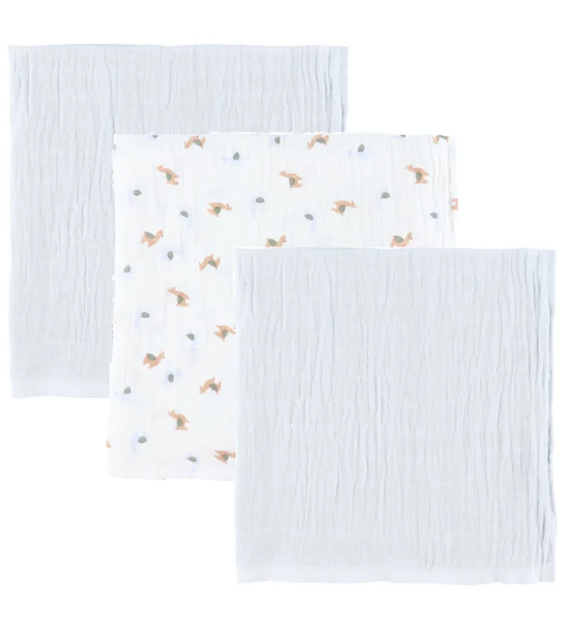 Hydrofiele Doek - 3-pack - 65x65 cm - Metaal Mint by Pippi Baby – product photo