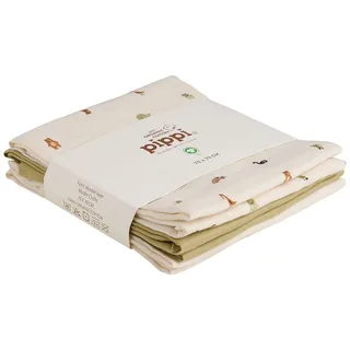 Hydrofiele Doek - 3-pack - 70x70 cm - Houtrook från Pippi Baby – produktbild 2 av 3