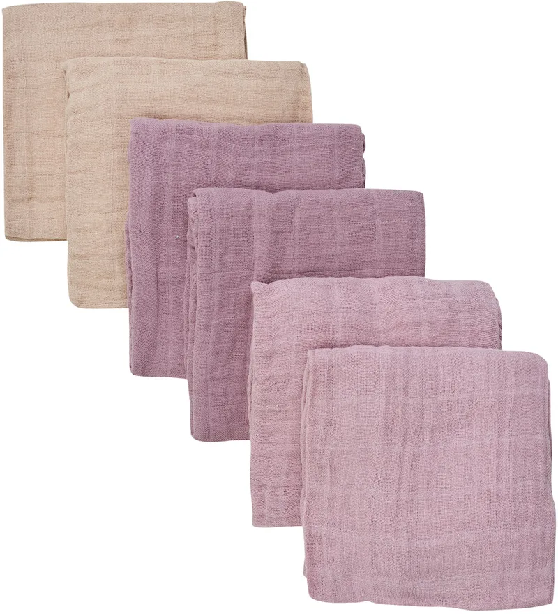 Hydrofiele Doek - 6-pack - 65x65 cm - Quail van Pippi Baby – productfoto