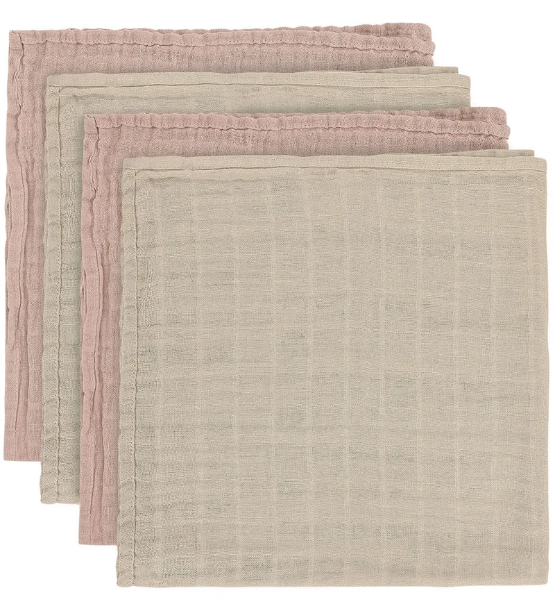 Hydrofiele Doek - Mousseline - 4-pack - 65x65 cm - Sh de Pippi Baby – photo produit