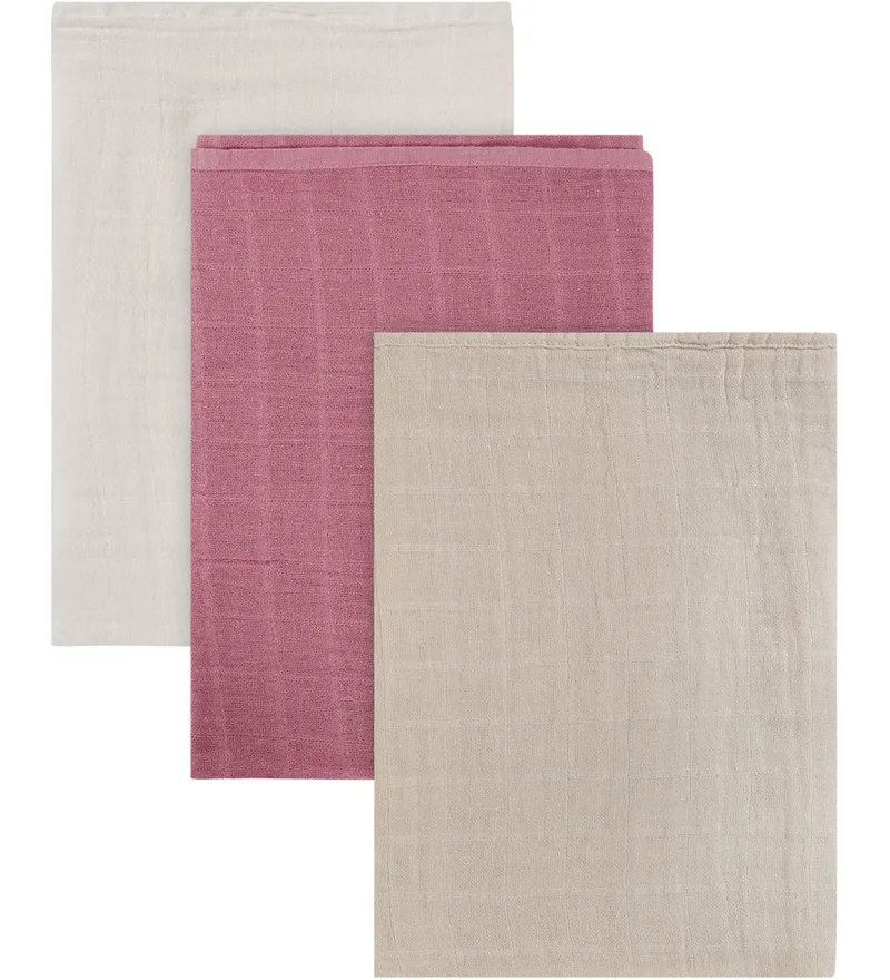 Hydrofiele Doek - Noos - 3-pack - Mousseline - 65x65 by Pippi Baby – product photo