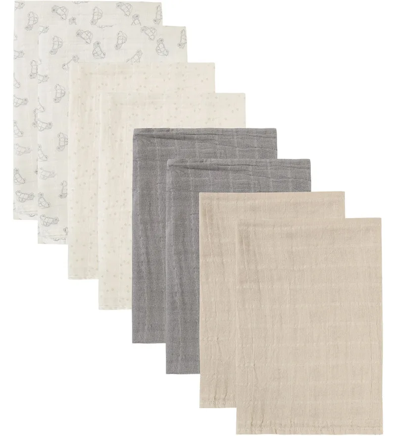 Hydrofiele Doek - Noos - 8-pack - 65x65 cm - Mousseline by Pippi Baby – product photo