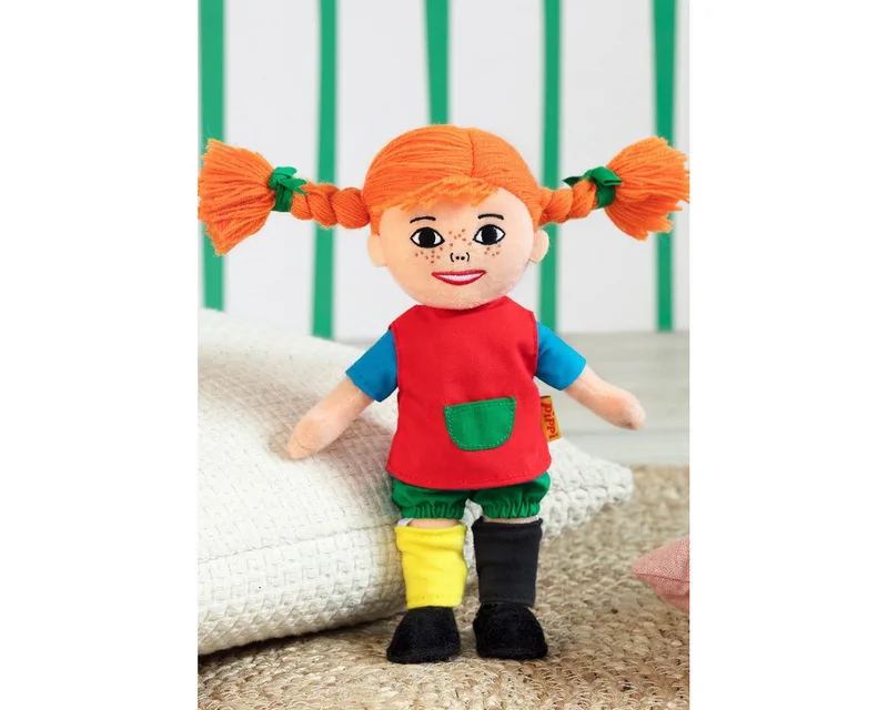 Kinderboeken Pippi Langkous knuffelpop - zachte pop 18cm speelgoed. från Pippi Baby i Flerfärgad – produktbild 2 av 5