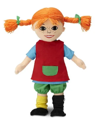 Kinderboeken Pippi Langkous knuffelpop - zachte pop 18cm speelgoed. från Pippi Baby i Flerfärgad – produktbild 1 av 5
