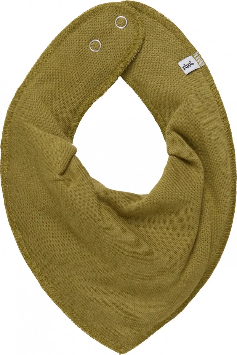 Slabbetje Bandana Junior Polykatoen Mosterdgeel One-size by Pippi Baby in Yellow – product photo
