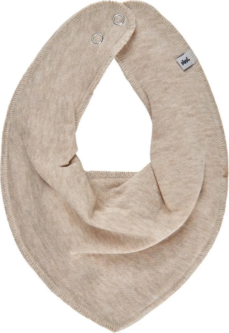 Slabbetje Bandana Junior Polykatoen One-size by Pippi Baby in Beige – product photo