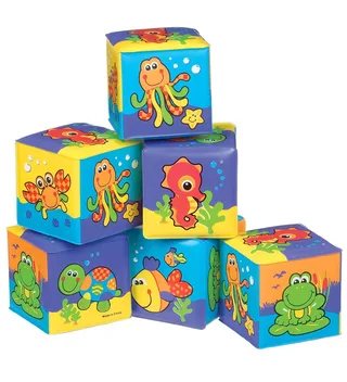 Badblokken - 6 stk - Blauw van Playgro – productfoto 1 van 2