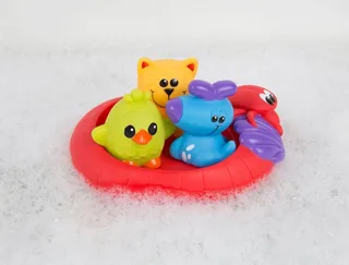 Badspeelgoed 3 zwemmende vriendjes van Playgro in Meerkleurig, 16,8 × 12,8 × 7,7 mm – productfoto 2 van 4