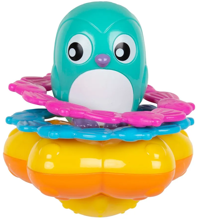 Badspeelgoed - Zweven Eend Gooien Ring Stapelaar by Playgro – product photo
