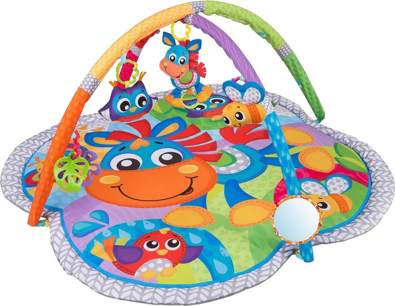 Clip Clop Musical Activity Gym - FFP- Baby speelgoed - Kinderspeelgoed- Speelmat Baby - Interactief baby speelgoed - Baby gym - muzikaal speelgoed by Playgro in Multicolour – product photo