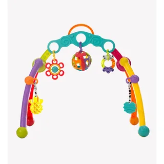 Fold and Go Playgym - Babygym - acitiviteitengym - Speelgoed Baby - Babyspeelgoed - Pasgeboren baby speelgoed - Ontwikkeling Baby - Kraamcadeau - 5 afneembare hangspeeltjes van Playgro in Meerkleurig – productfoto 5 van 5