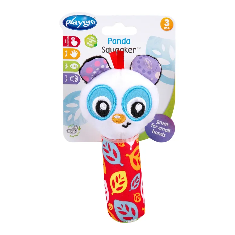 Greifling Quitsche Panda van Playgro in Meerkleurig, 5,6 × 5 × 14,8 mm – productfoto