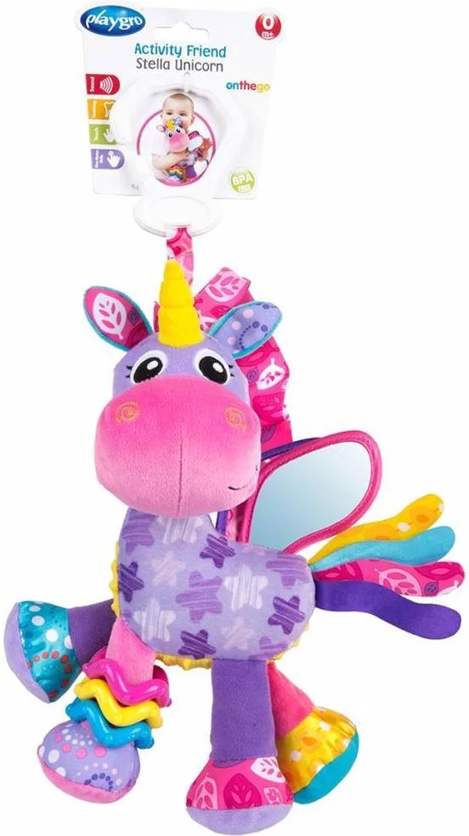 Hangspeeltje Stella Eenhoorn de Playgro en Rose – photo produit
