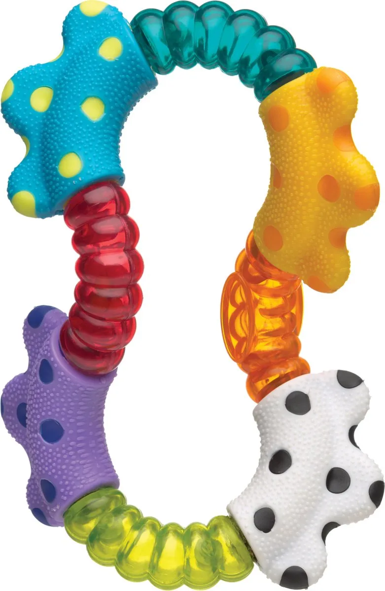 Klik & Draai Rammelaar - Rammelaar - Bijtrammelaar - bijtring - Baby speelgoed - bijtspeeltje - Grijpspeelgoed - Speeltje - Baby rammelaar van Playgro in Meerkleurig – productfoto
