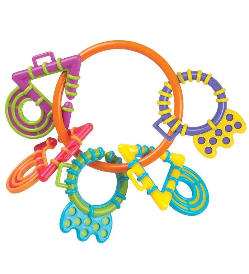 Rammelaar m. Bijtring - Teething Links de Playgro – photo produit