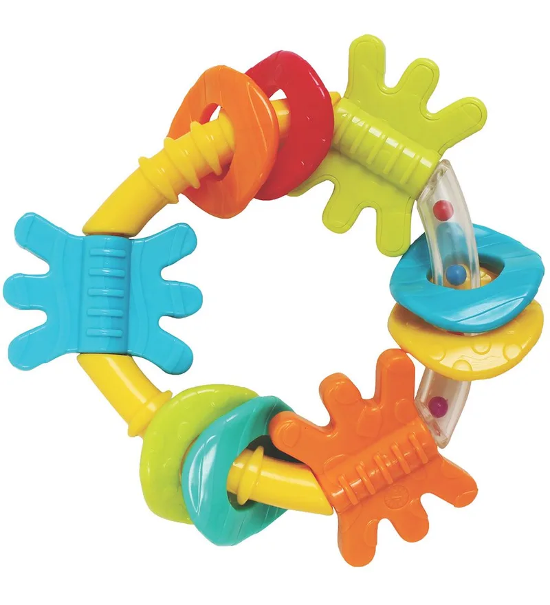 Rammelaar - Triangle Teether van Playgro – productfoto 1 van 2