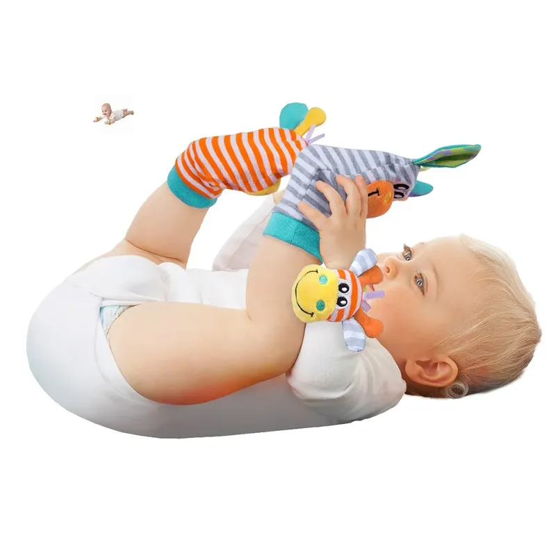 Wrist Rattle And Foot Fingers rammelaar van Playgro – productfoto 2 van 4