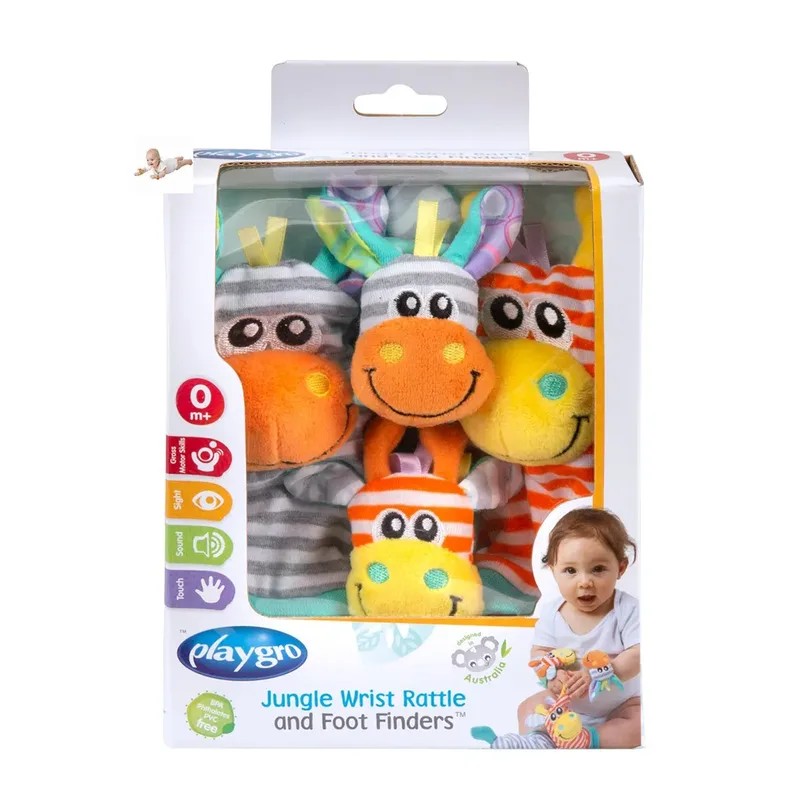 Wrist Rattle And Foot Fingers rammelaar van Playgro – productfoto 1 van 4