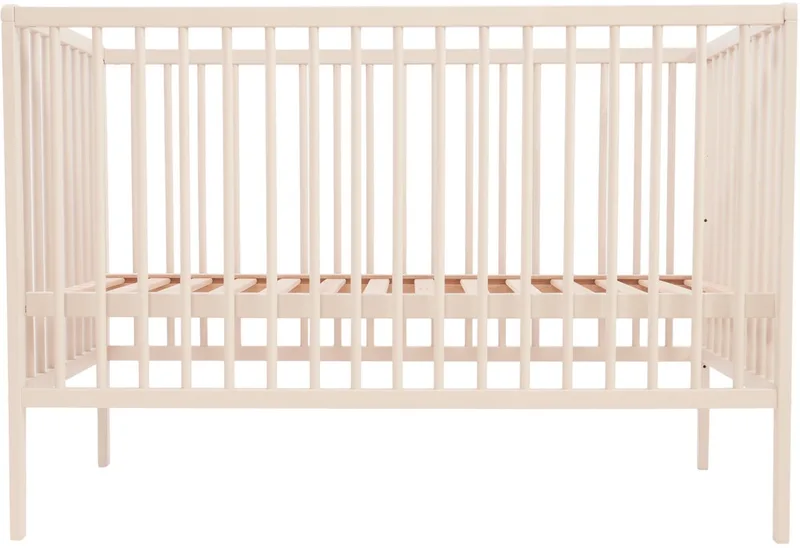 Ledikant Elfin - Babykamer - Ronde spijl - Ecru - 60 x 120 cm by Prénatal in Beige – product photo