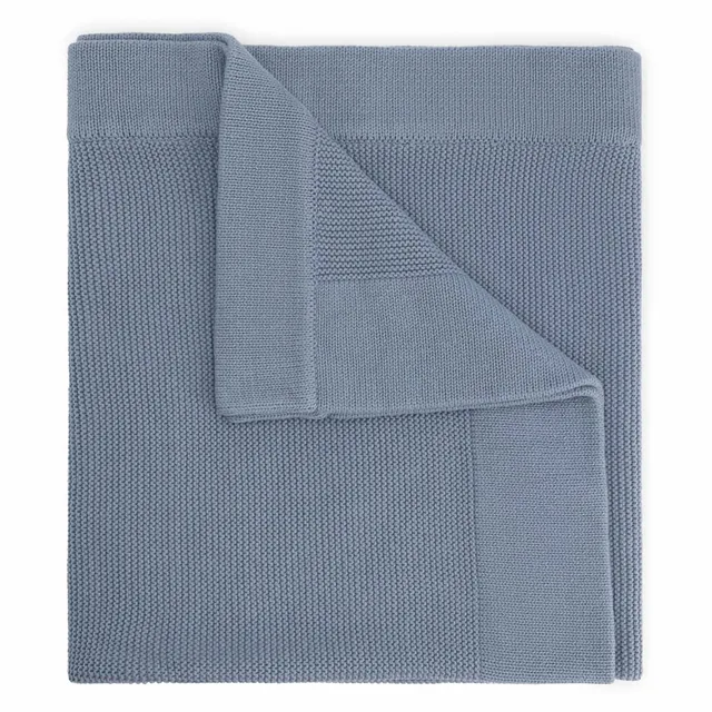ledikantdeken Little Knits - bedtextiel - Blue
