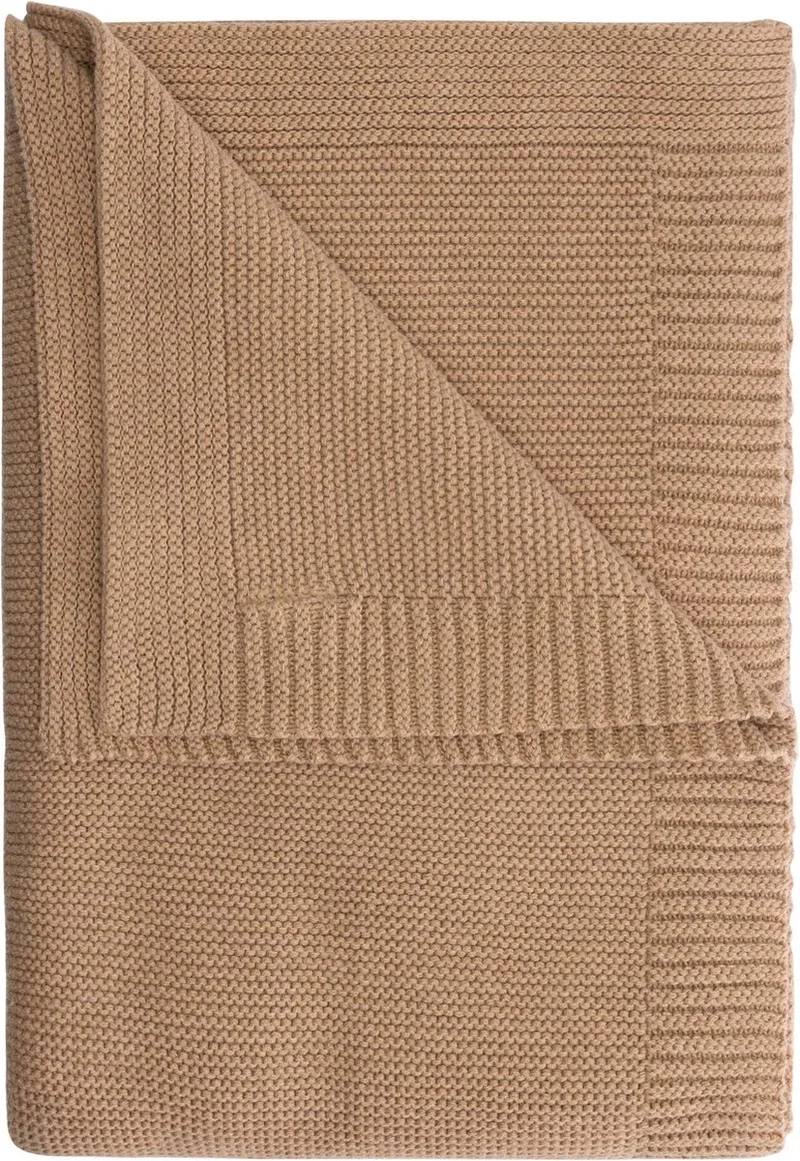 ledikantdeken Pure - Taupe - 100 x 150 cm by Prénatal in Brown – product photo