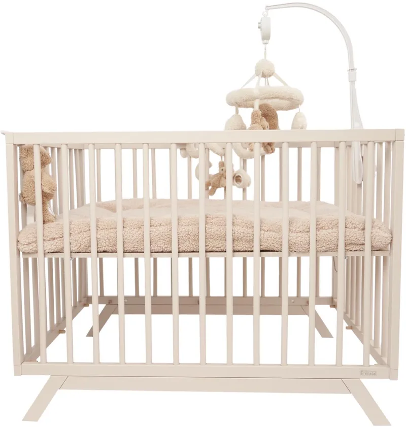 Savi Babybox - In hoogte verstelbare kinderbox - 3 niveaus - 100 x 75 cm - Stevige Baby Box - Sandbrown de Prénatal en Beige – photo produit