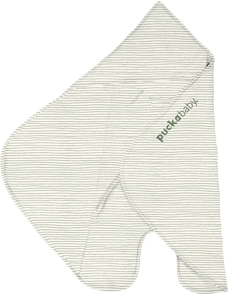 Baby Wikkeldeken GoGo 0-7 maanden - Cotton by Puckababy in Green Stripes – product photo