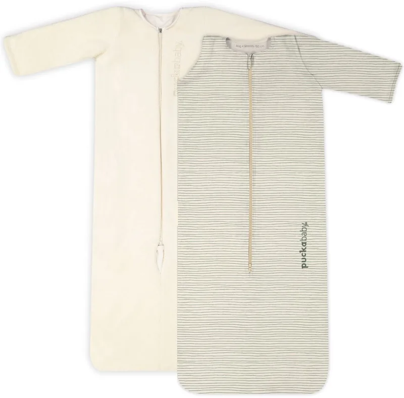 Bag 4 Seasons slaapzak baby (6m-2.5j) - TOG 0.25-2.0 - 4 seizoenen de Puckababy en Green Stripes – photo produit