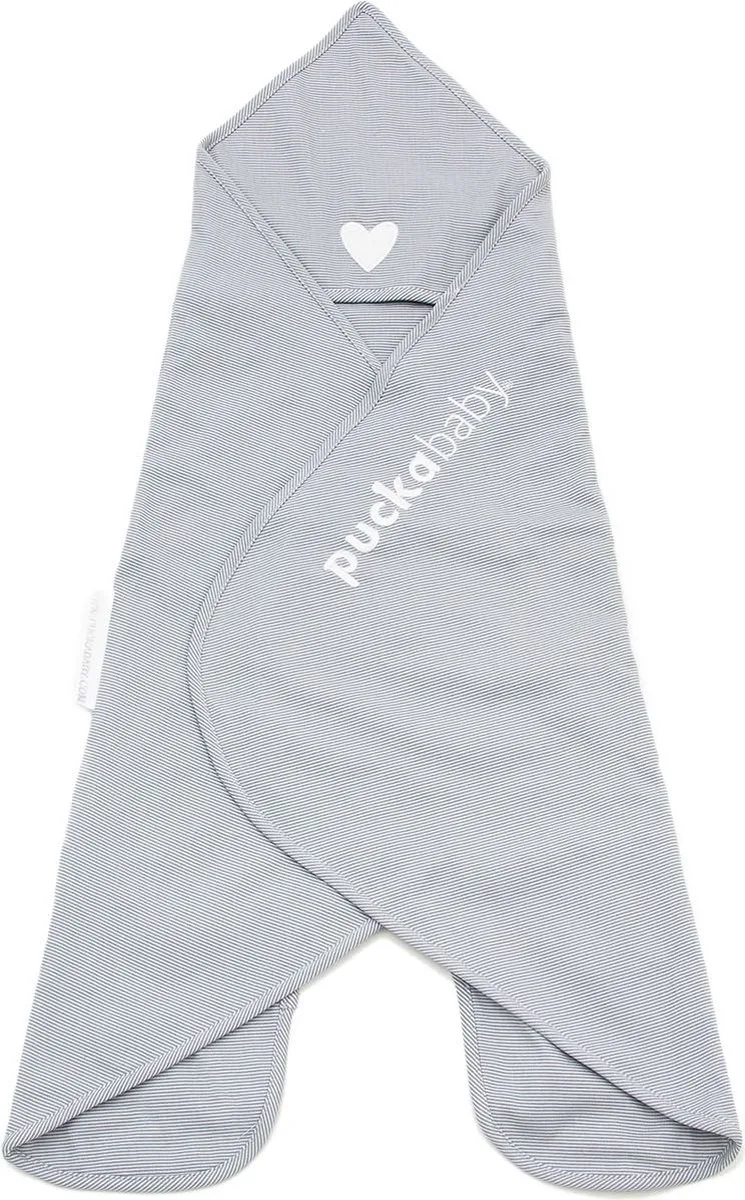 Gogo Newborn Wikkeldeken (0-7m) by Puckababy in Grey Stripe – product photo