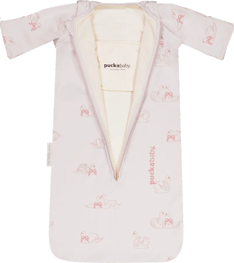 Newborn slaapzak baby (0-6m) - Katoen TOG 1.0 von Puckababy in Swans – Produktfoto 2 von 4