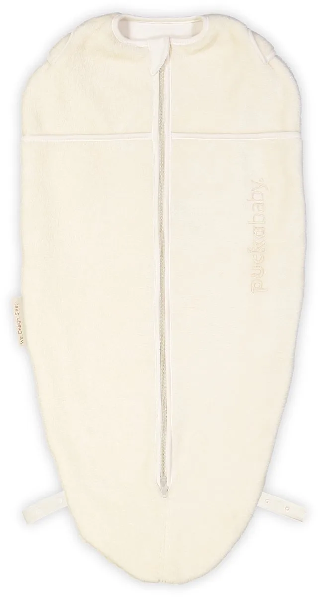 Original Mini Inbakerslaapzak (3-6m) - Teddy - Pure van Puckababy in Pure Teddy – productfoto