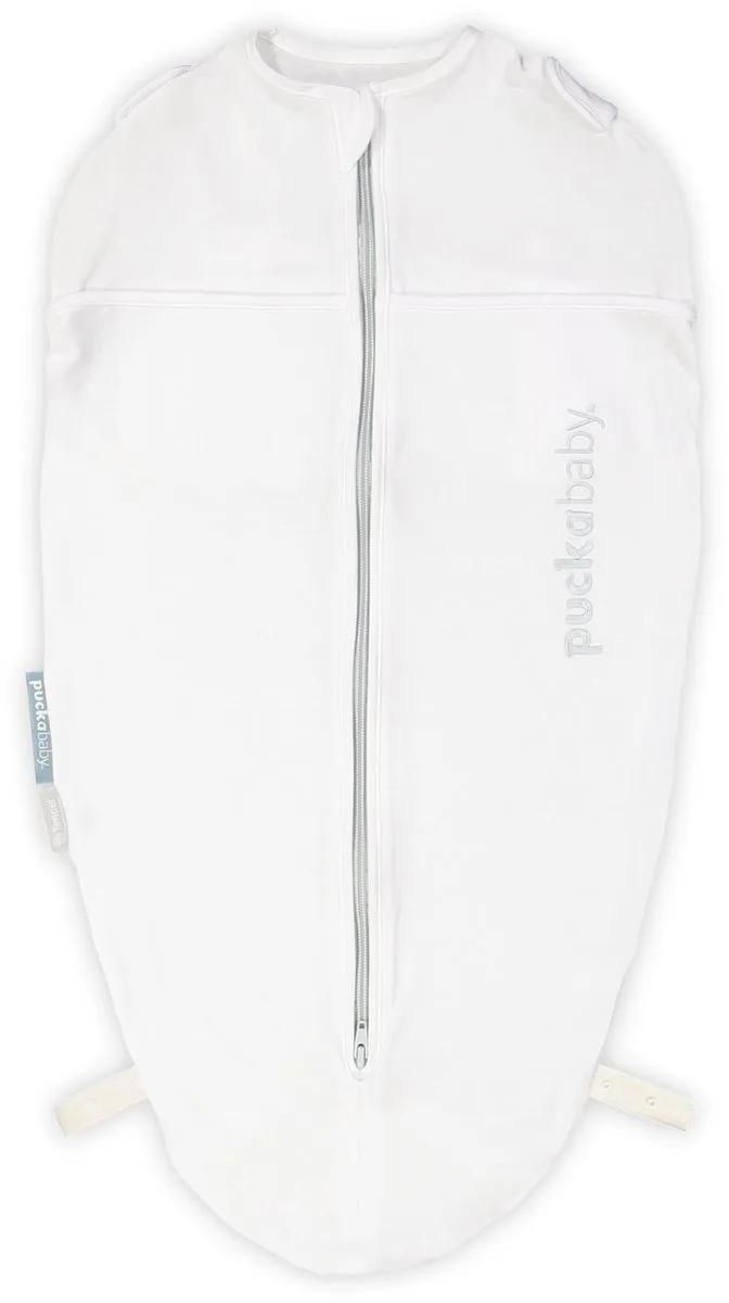 Original Mini Inbakerslaapzak (3-6m) - Tencel - Summer från Puckababy i Vit – produktbild