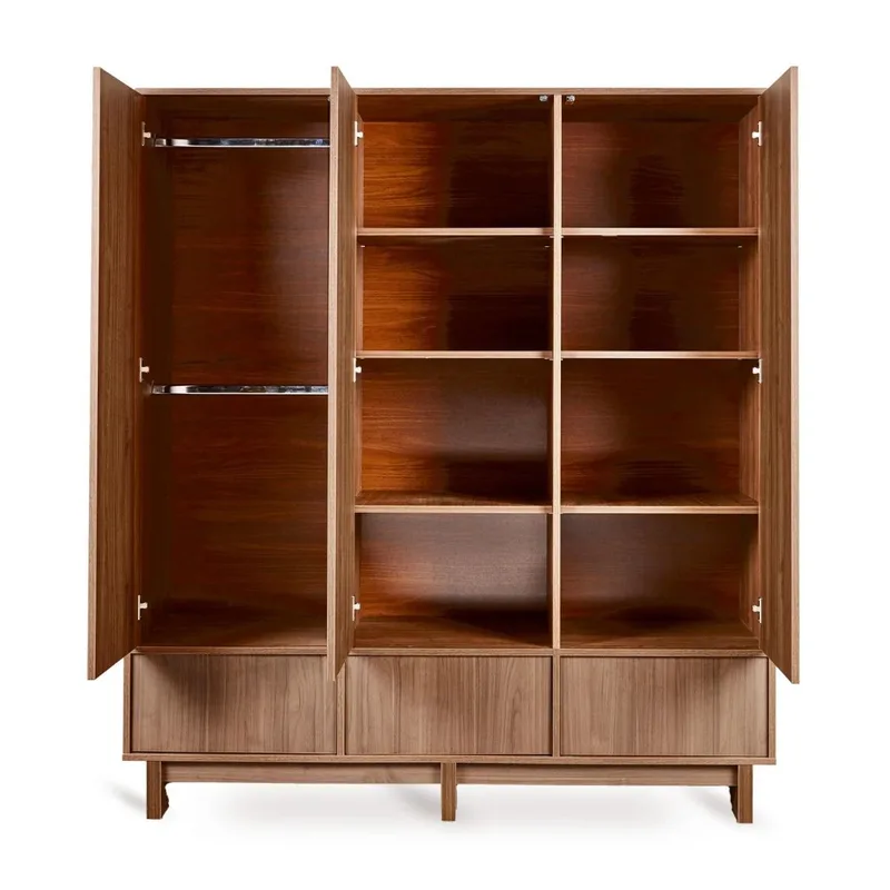 Kast Quax Kyo Walnut 3-deurs van Quax – productfoto 3 van 4