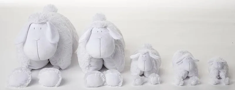 Knuffel Schaap Wolly 38 cm van Quax in Wit – productfoto