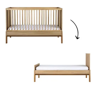 Meegroei Ledikant Quax Ashi Honey Ash 70x140 fra Quax – produktbillede 1 af 4