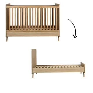 Meegroei Ledikant Quax Loft 70x140 Honey Ash fra Quax – produktbillede 1 af 4