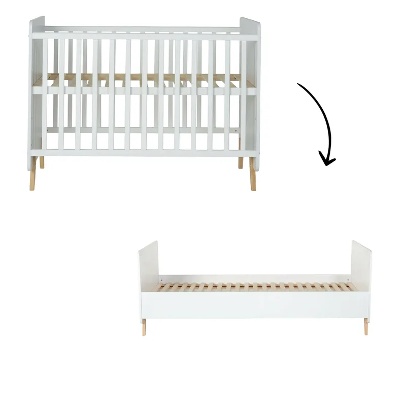 Meegroei Ledikant Quax Loft White 60x120 van Quax – productfoto 1 van 4