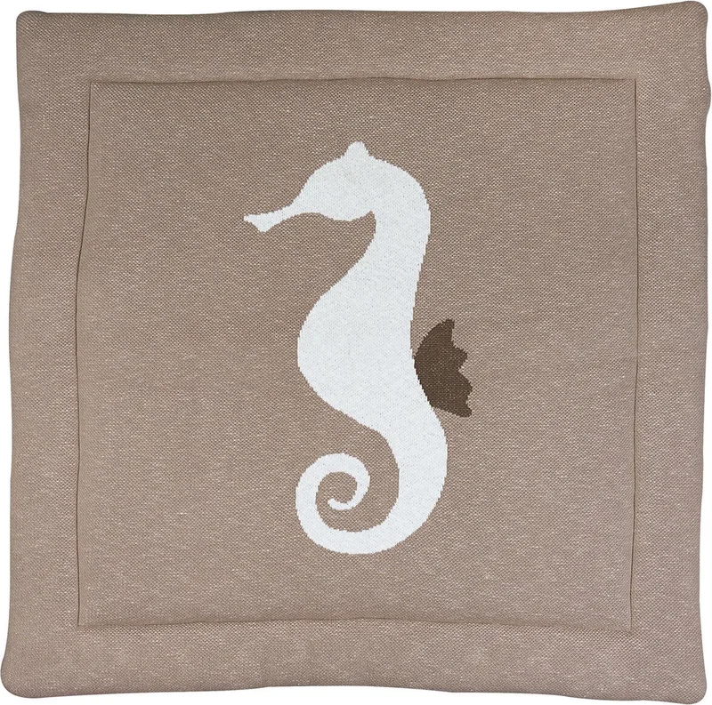 Speelkleed - 100 x 100 cm - Zeepaard de Quax en Marron – photo produit