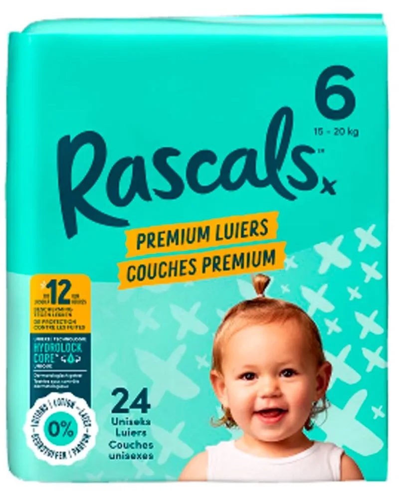 Baby Luiers maat 6, 16+ kg (24 stuks) van Rascal + Friends – productfoto