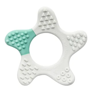 Beißring Stern aus Silikon de Reer en Tuerkis, 15,5 × 9,7 × 1,4 mm – photo produit 1 sur 3