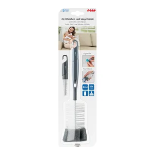 Flessen- en speenreiniger - 2-in-1 - Grijs by Reer – product photo 3 of 3