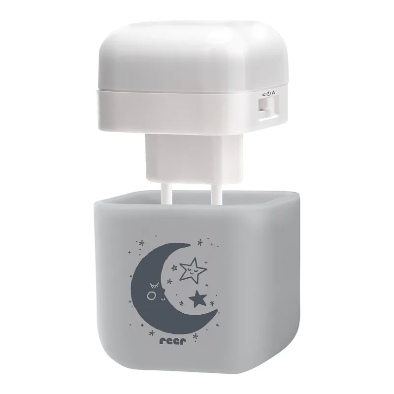 LED-Nachtlicht 2in1 SleepLight von Reer in Grau, 12 × 9,7 mm – Produktfoto 1 von 3