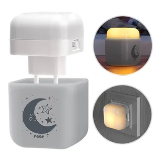 LED-Nachtlicht 2in1 SleepLight von Reer in Grau, 12 × 9,7 mm – Produktfoto 2 von 3